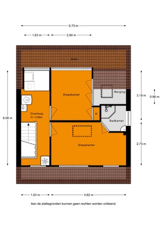 Floorplan - Pastoor Görtzstraat 14, 2374 BG Oud Ade